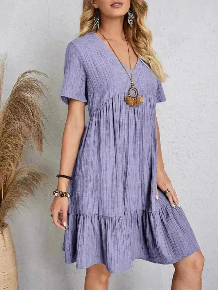 Vestido Midi Soltinho Velluto™ – Leveza e Estilo para Seus Dias de Verão - Thevelluto