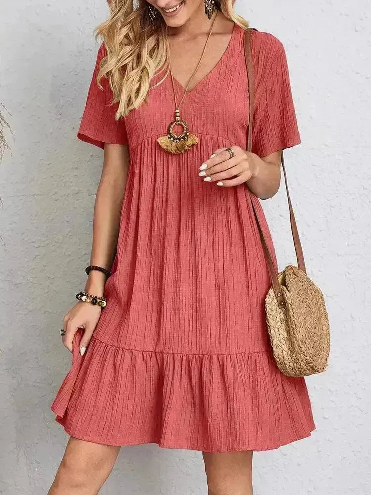 Vestido Midi Soltinho Velluto™ – Leveza e Estilo para Seus Dias de Verão - Thevelluto