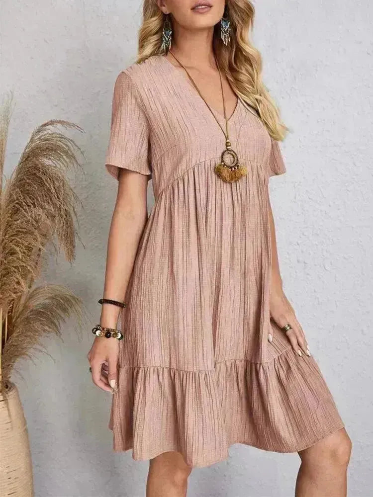 Vestido Midi Soltinho Velluto™ – Leveza e Estilo para Seus Dias de Verão - Thevelluto