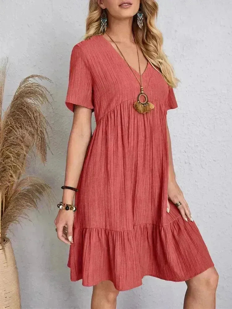 Vestido Midi Soltinho Velluto™ – Leveza e Estilo para Seus Dias de Verão - Thevelluto